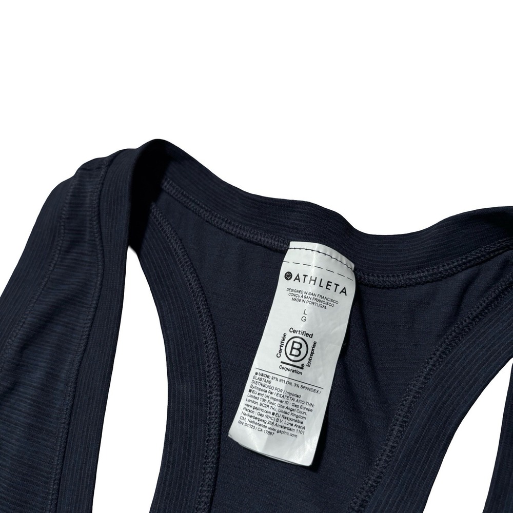 Athleta Women's Racerback Tank Top Blue Size Large 18 x 27 - Picture 5 of 5